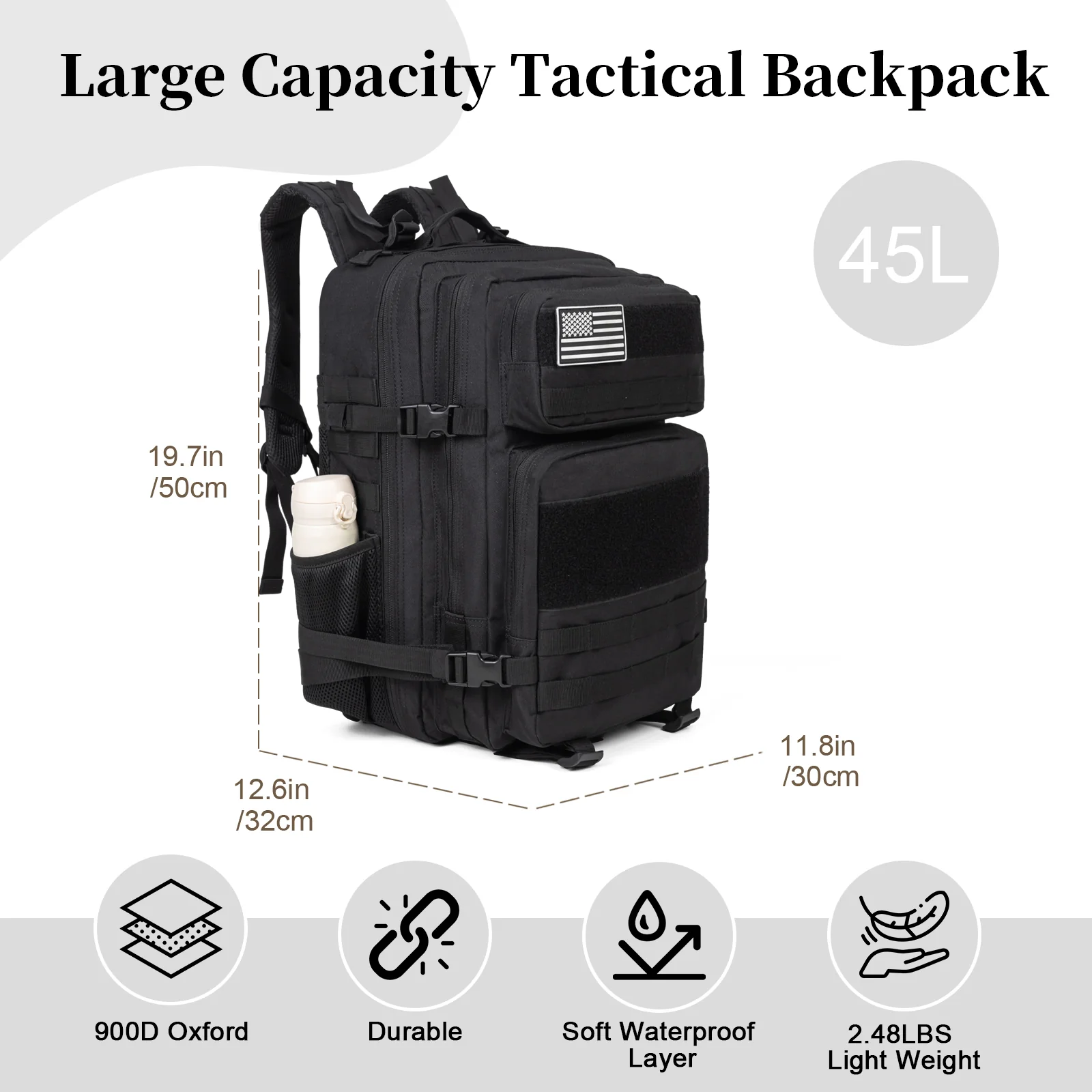 Sac à dos tactique militaire d - Outdoor Sport Backpack avis et prix