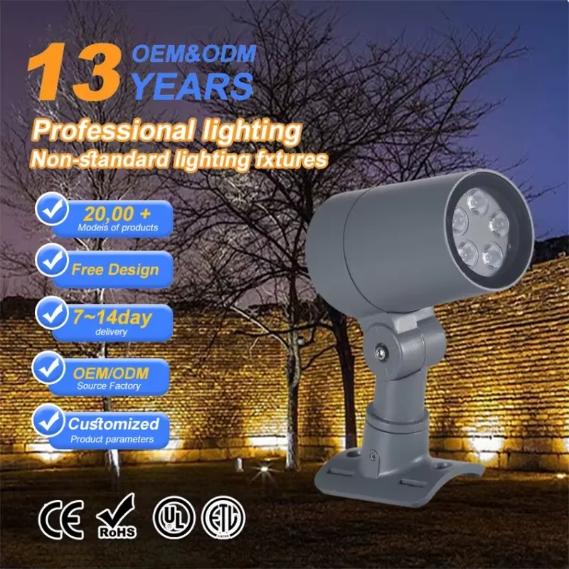 Lampe LED à piquet 12W IP65 po - Outdoor Spotlight avis et prix